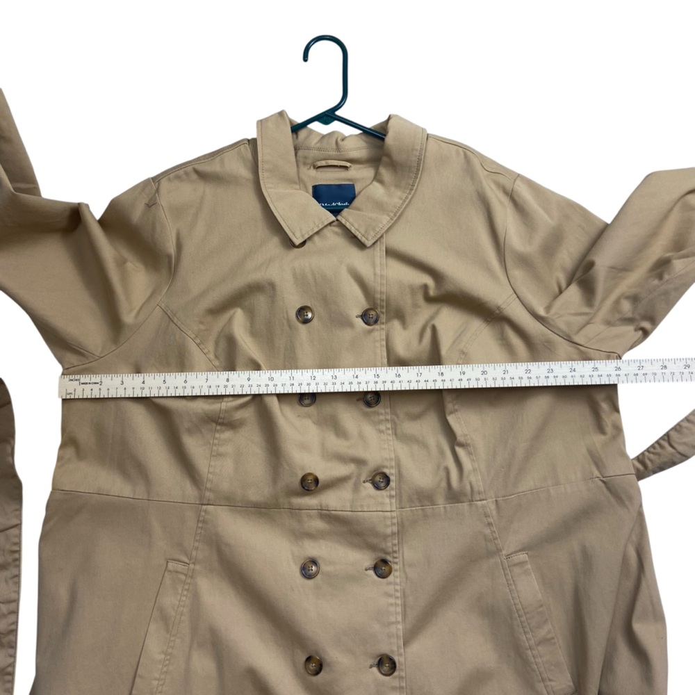 NWT Modcloth Trench Coat Tan 4X Plus Size - Picture 11 of 15